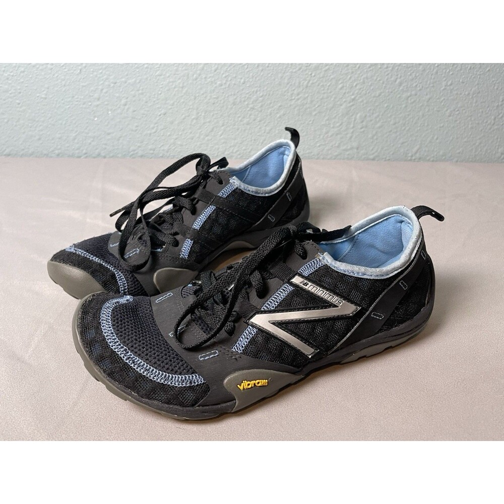 New Balance Minimus Trail 10V1 Running Shoe Womens US 8 WT10BL Black Mesh Vibram